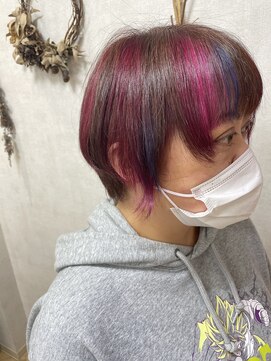 ヘアースタジオ ドゥドゥ(Hair Studio DoDo) ピンクメッシュ