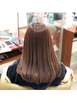 コジック ヘアアンドアイ(Cogic hair & eye)&nbsp;髪質改善縮毛矯正 プラチナストレート ピンクブラウン