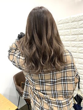 ワンスタイル(One style) 中明度バレイヤージュ+髪質改善トリートメント