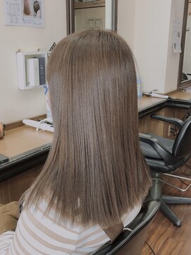 ココ(CO_CO) 髪質改善 グレープフルーツベージュ エレガントストレート