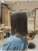 オリーブベージュ/切りっぱなし/ハイライト【赤み消し】