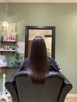 ヘア アンド フェイス トコ(Hair&Face toco)&nbsp;暗髪ナチュラルストレートはツヤ感が大切