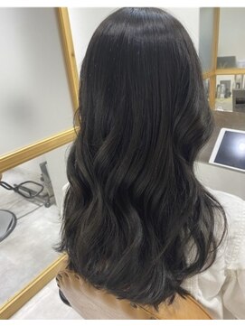 ココノサロン ハナレ(cocono salon HANARE) 顔まわりレイヤー×韓国スタイル ダークアッシュ