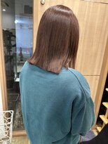 エム バイ ブローチェ(em by BROCHE)&nbsp;色落ちも綺麗なバイオレットベージュカラー【切りっぱなし】