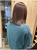 色落ちも綺麗なバイオレットベージュカラー【切りっぱなし】