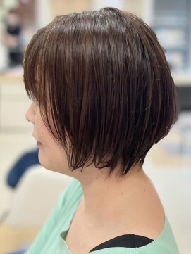 ヘアークリアー せんげん台 ミセス ふんわりショートボブ 大人の艶感ショートボブ 40代50代
