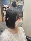 《ボブ×顔周りカット》似合わせカット/レッドブラウン/林愛華