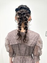 アンリ(Anli)&nbsp;【Anli☆岩瀬萌】ツイン下ろし ぽこぽこアレンジ ベロアリボン