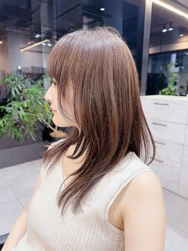 ファンナギンザ(FaNNa ginza) ☆顔周りレイヤー艶髪ニュアンスワンカール