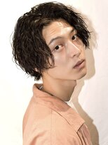 オーシャントーキョー(OCEAN TOKYO)&nbsp;波巻きパーマセンターパートツーブロックコンマバング韓国黒髪