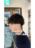 メンズマッシュ×くるくるパーマ