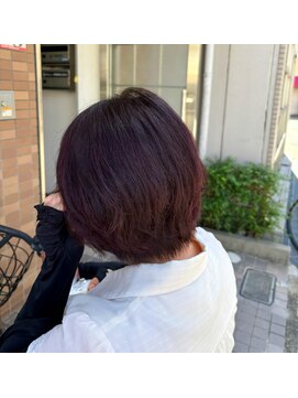 リノ(Lino) 夏ダメージを払拭！！艶感MAXワインレッドカラー