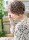 ミルクティーアッシュショートカットレイヤーh3戸頭20代30代40代