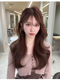 韓国ヘア×レイヤーカット×前髪カット