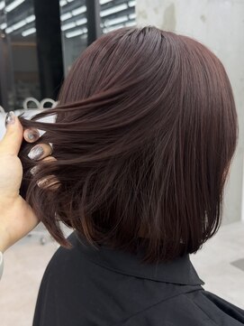 ビューブルー 亀戸錦糸町(VIEW BLUE) ◎耳かけレッドブラウンミディアムボブ似合わせ前髪