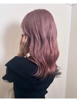 ドライブ(drive)&nbsp;ピンクベージュカラー　裾カラー　デザインカラー　2ブリーチ