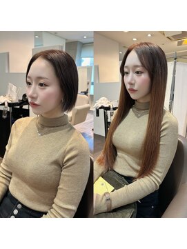 ボブからサラサラロング☆最高品質☆羽エクステ