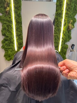 ピンクサファイア　髪の色味が落ちていく時に綺麗に落ちていく