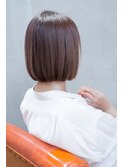 髪質改善縮毛矯正大人ボブレイヤーカットリタッチ白髪ぼかし