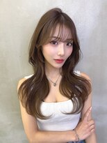 ロンドルーチェ 心斎橋(Lond luce)&nbsp;ダークアッシュ/ミディアムレイヤーカット［髪質改善/縮毛矯正］