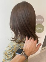 ロイ(Roi)&nbsp;顔周り_オリーブベージュ_イルミナカラー20代30代40代【西村】