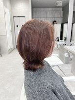 アロット 溝の口店(a.lot) 外ハネピンクブラウンカラー