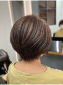 立体感がきれいな丸みショート