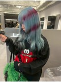 着物ヘア/大人ガーリー/ダークアッシュ/似合わせカット/栄