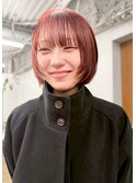 オレンジブラウンボブ