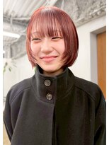 コモン(common) オレンジブラウンボブ