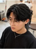 ダウンパーマ/センターパート/フェザーパーマ/韓国/橋本修杜