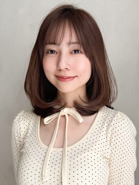 アグノス 青山(Agnos) 艶感斜めバング20代30代40代◎結べるボブ愛されワンカール