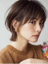 ハーツ 青山表参道店(Heart's) 白髪ぼかし脱白髪染め似合わせショートボブ40代50代60代