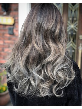 ２丁目３番地美容室 MOMOTARO　【Wカラー＆ハイライト】透明感満載4　２丁目３番地