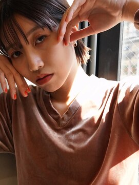 ヌース(NOUS) 【NOUS】切りっぱなしボブ/前髪カット/グレージュ/20代30代40代