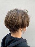 透明感マッシュショート
