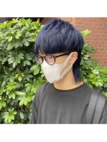 インク 渋谷(INK.)&nbsp;メンズネイビーマッシュウルフ