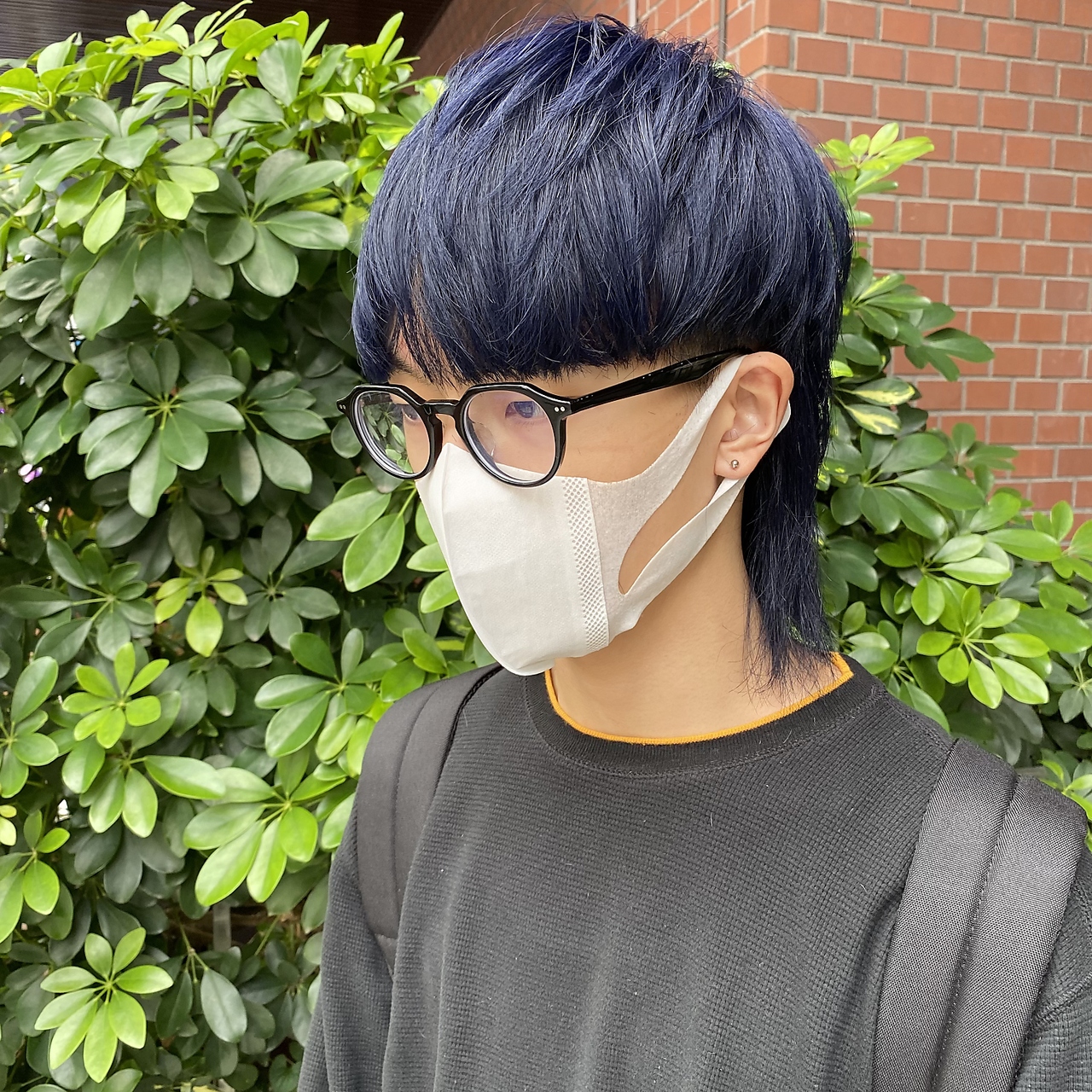 インク 渋谷(INK.) メンズネイビーマッシュウルフ