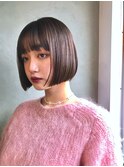 ぱつっとボブ/前下がりボブ/前髪カット［南青山/表参道］