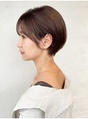 丸みショート_ショコラベージュボブルフベビーバング_ba354191