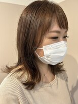 エイム(AIM)&nbsp;外ハネミディアム×オリーブベージュ