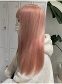 3451ベールピンクタイトストレートボルドーピンクベージュ