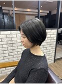 ショートヘア縮毛矯正