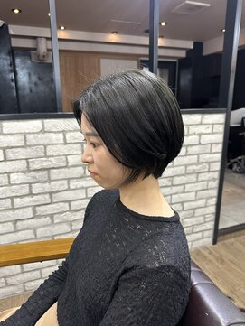 アンフィサンクミル 銀座(AnFye cinq mille) ショートヘア縮毛矯正