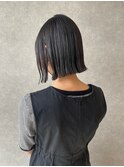 【obje't ciel】切りっぱなしボブ×アッシュグレー【暮石 唯】