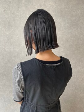 オブジェ シエル(obje't ciel) 【obje't ciel】切りっぱなしボブ×アッシュグレー【暮石 唯】