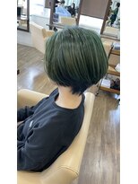 ジッピー ヘアーコレクション&nbsp;ショートボブ ハイトーンカラー アンブレラカラー