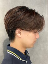 エルマーク 心斎橋(L-MARK)&nbsp;センターパートニュアンスパーマ韓国カルマパーマコンマヘア