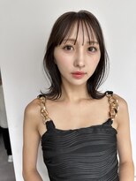 サンド 名古屋(sand)&nbsp;ボブ/レイヤーカット/髪質改善/ウェットヘア/オリーブベージュ