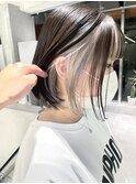 ホワイトカラー/顔周りインナー/インナーカラー/ホワイトグレー